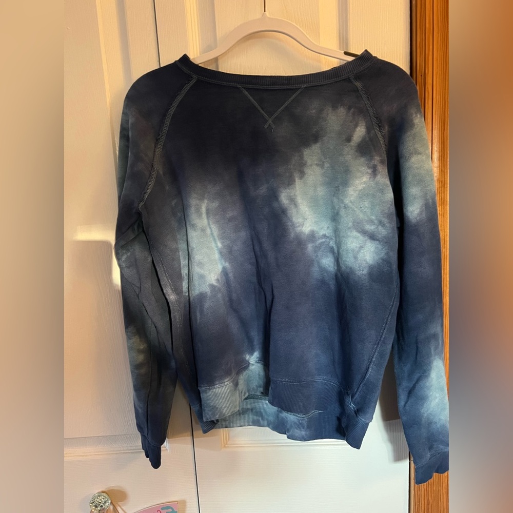 Large American Eagle Blue marbled sweatshirt